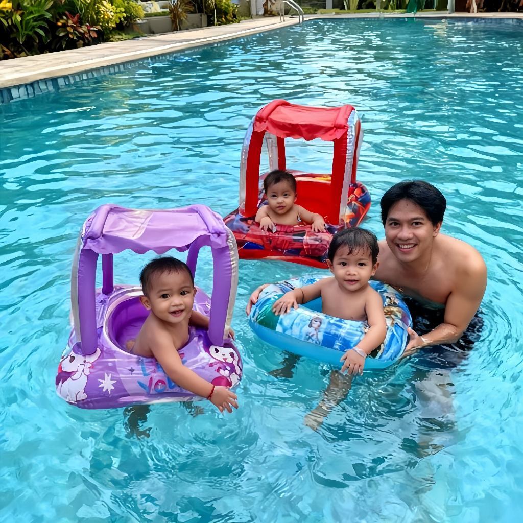 Cartoon Baby Pool Float with Canopy Options product photo 4