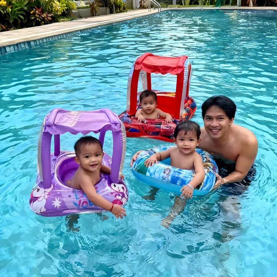 Cartoon Baby Pool Float with Canopy Options product photo 4