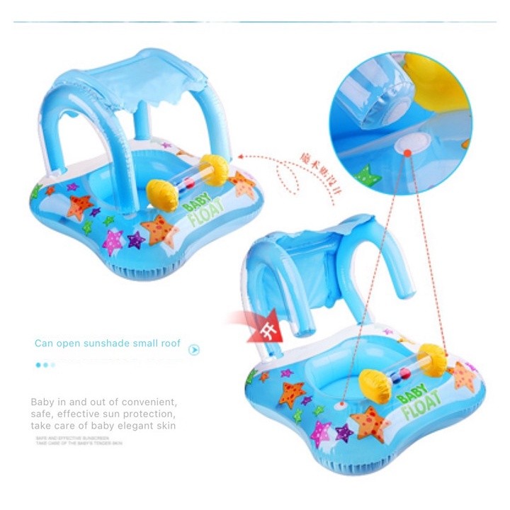 Cartoon Baby Pool Float with Canopy Options product photo 7