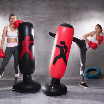 Inflatable Tumbler Boxing Bag with Pump