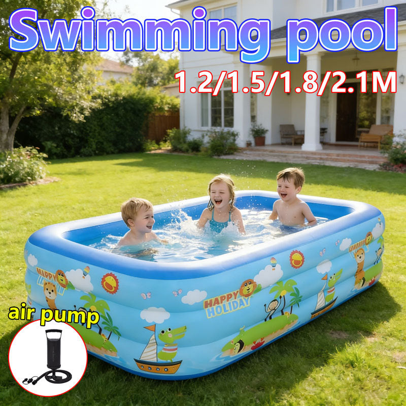 Rectangular Inflatable Family Pool