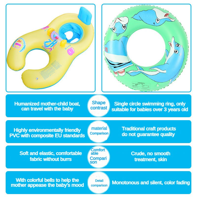 Parent-Child Inflatable Swim Ring product photo 2