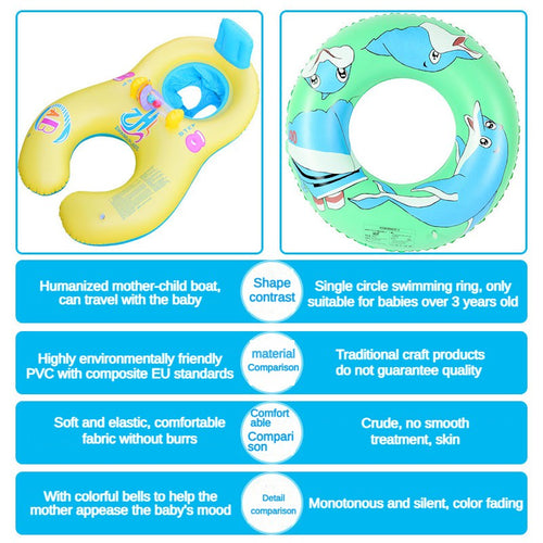 Parent-Child Inflatable Swim Ring product photo 2