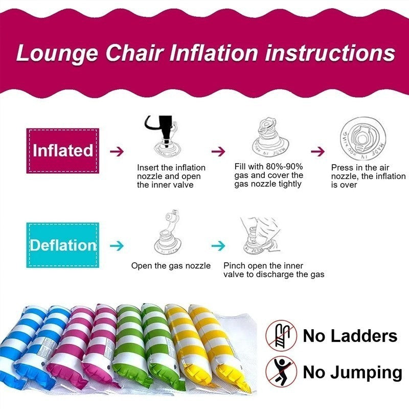 Kids Inflatable Pool Hammock Lounger product photo 7