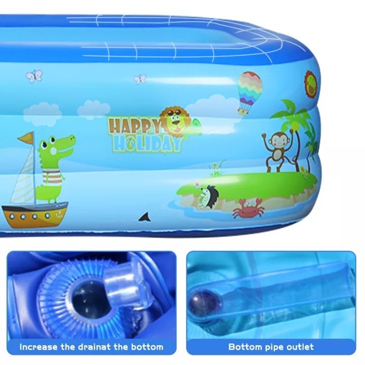 Rectangular Inflatable Family Pool product photo 2